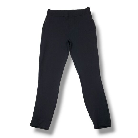 Spanx Perfect Pant Womens Large Black Ankle 4 Pocket Ponte Pull On - Picture 1 of 8